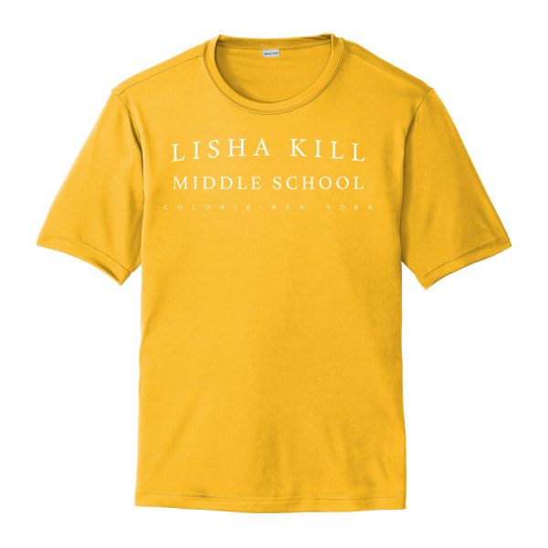 Gold Lisha Kill (horizontal) Youth Performance Cooling Tee