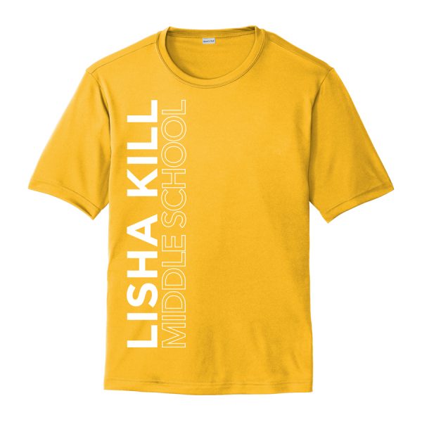 Gold Lisha Kill (vertical) Youth Performance Cooling Tee