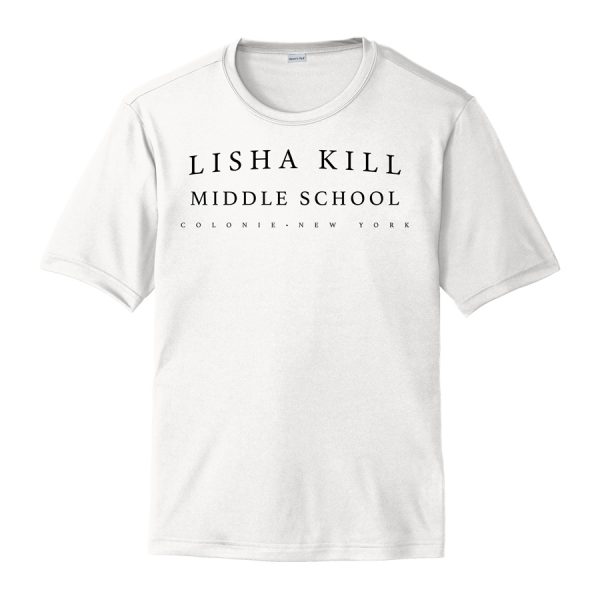 White Lisha Kill (horizontal) Youth Performance Cooling Tee