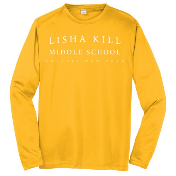 Gold Lisha Kill (horizontal) Youth Long Sleeve Performance Cooling Tee