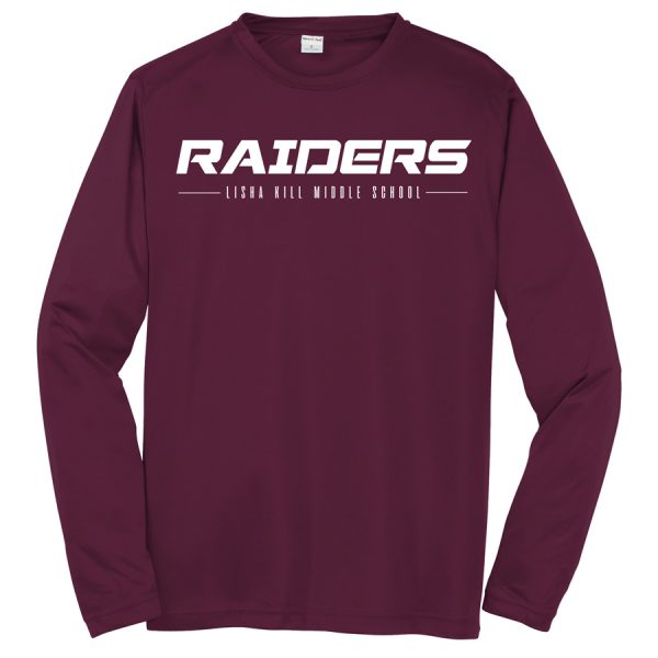 Maroon Raiders Lisha Kill Youth Long Sleeve Performance Cooling Tee